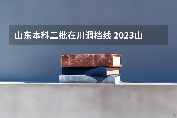 山东本科二批在川调档线 2023山东高考各学校调档线