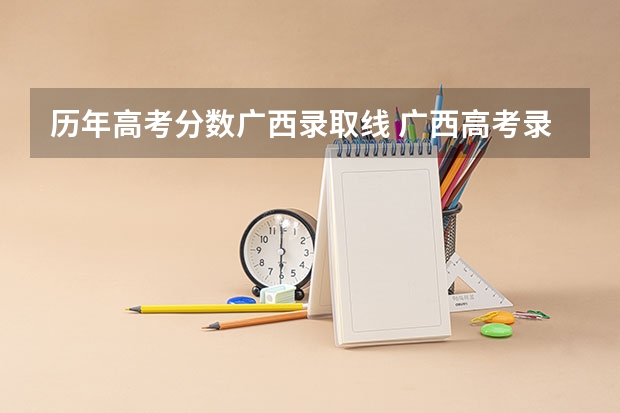 历年高考分数广西录取线 广西高考录取分数线一览表