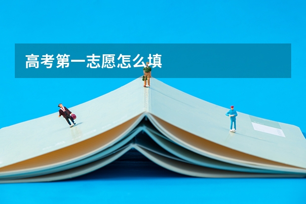 高考第一志愿怎么填