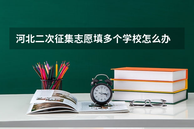 河北二次征集志愿填多个学校怎么办
