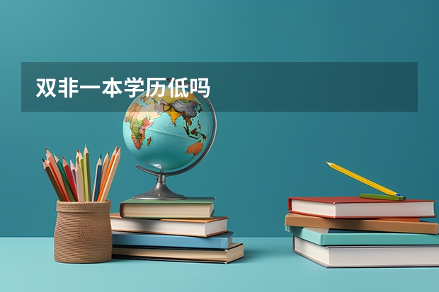 双非一本学历低吗