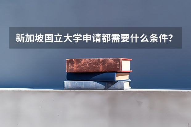 新加坡国立大学申请都需要什么条件？