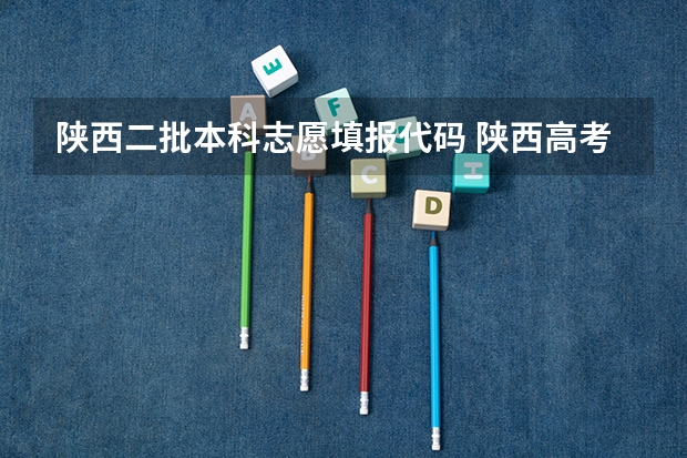 陕西二批本科志愿填报代码 陕西高考志愿填报表是啥样？