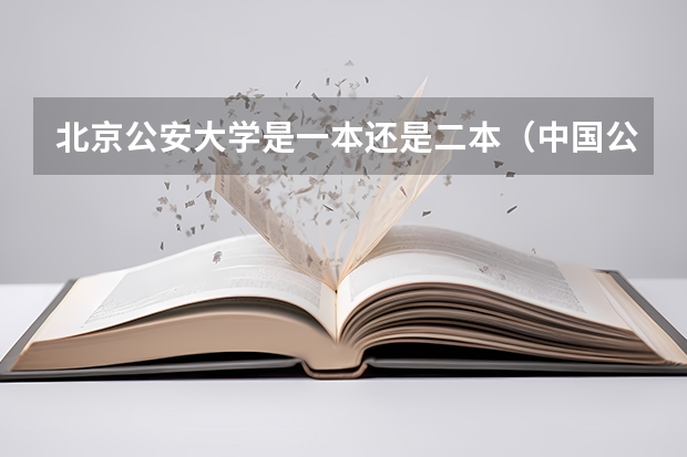 北京公安大学是一本还是二本（中国公安大学一本还是二本）