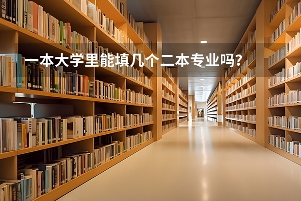 一本大学里能填几个二本专业吗？