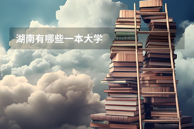 湖南有哪些一本大学