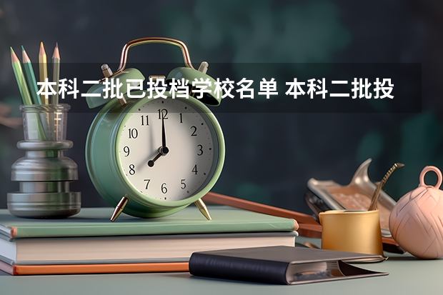 本科二批已投档学校名单 本科二批投档分数线公布