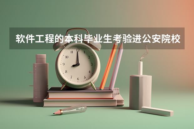 软件工程的本科毕业生考验进公安院校哪些专业不错？（希望各位警察前辈们能给些指教）