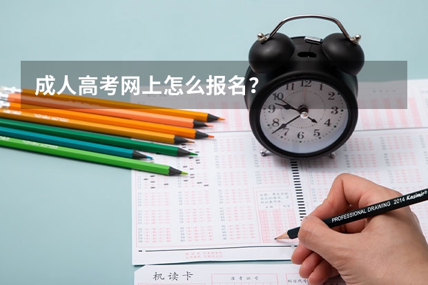 成人高考网上怎么报名？