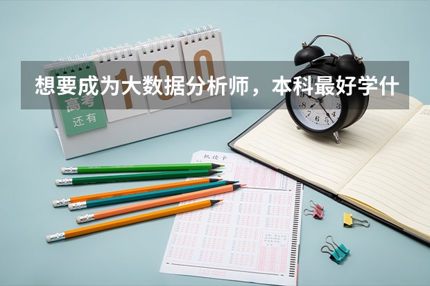 想要成为大数据分析师，本科最好学什么专业