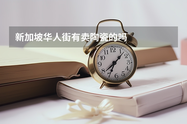 新加坡华人街有卖陶瓷的吗
