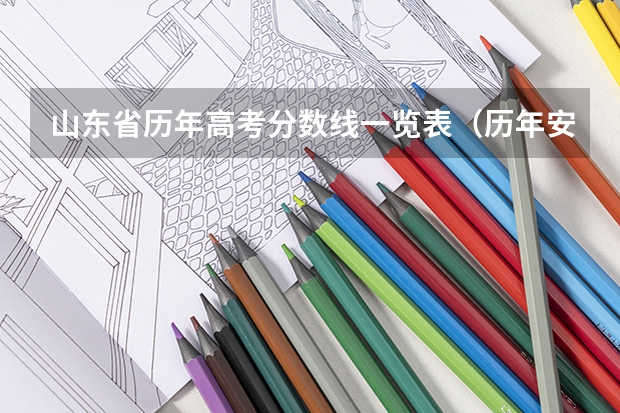 山东省历年高考分数线一览表（历年安徽高考分数线及位次）