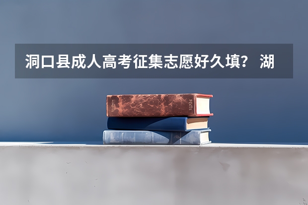洞口县成人高考征集志愿好久填？ 湖南省洞口县第一中学高考分数