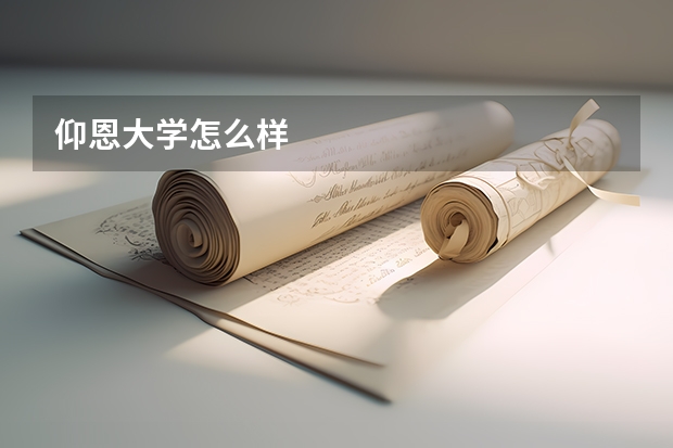 仰恩大学怎么样