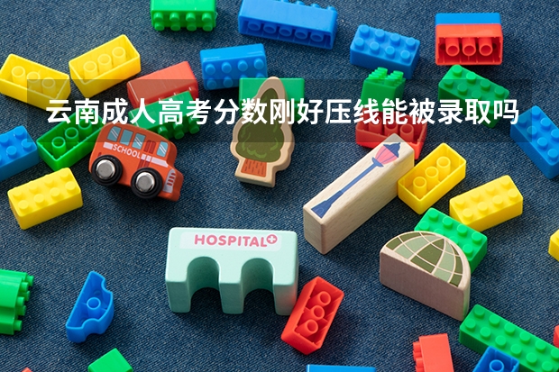 云南成人高考分数刚好压线能被录取吗？