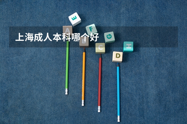上海成人本科哪个好