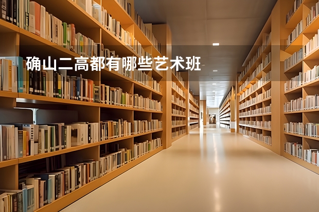 确山二高都有哪些艺术班