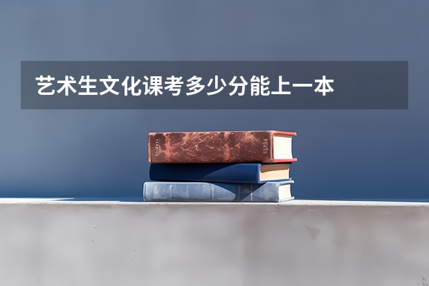 艺术生文化课考多少分能上一本