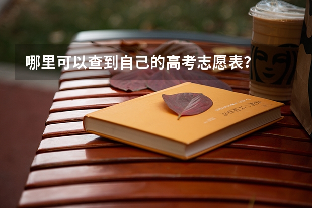 哪里可以查到自己的高考志愿表？