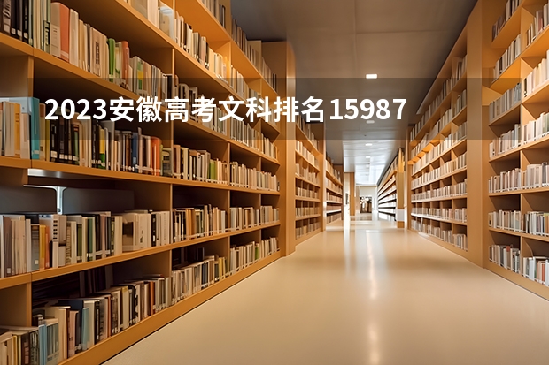 2023安徽高考文科排名15987的考生报什么大学 往年录取分数线一览