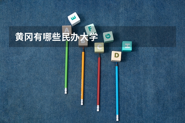 黄冈有哪些民办大学