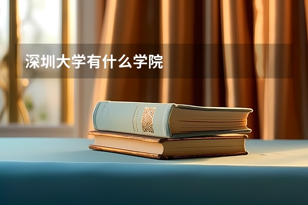 深圳大学有什么学院