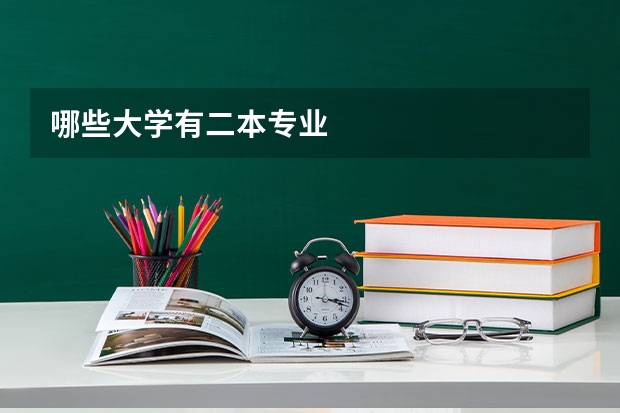 哪些大学有二本专业