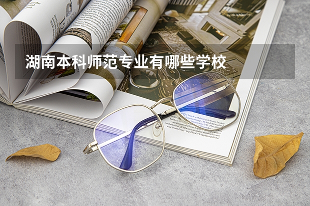 湖南本科师范专业有哪些学校
