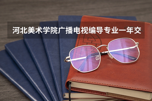 河北美术学院广播电视编导专业一年交多少学