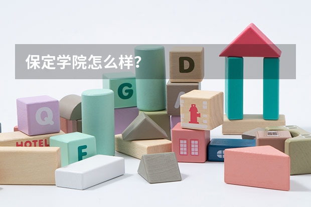 保定学院怎么样？