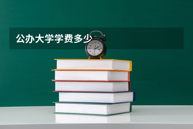 公办大学学费多少