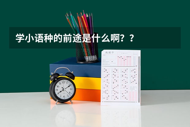 学小语种的前途是什么啊？？