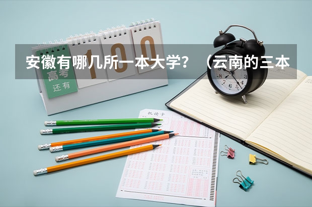安徽有哪几所一本大学?(云南的三本院校排名)