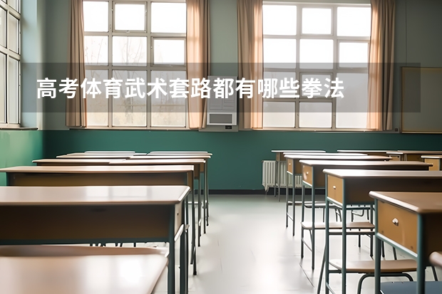 高考体育武术套路都有哪些拳法