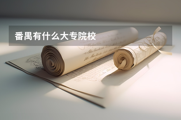 番禺有什么大专院校