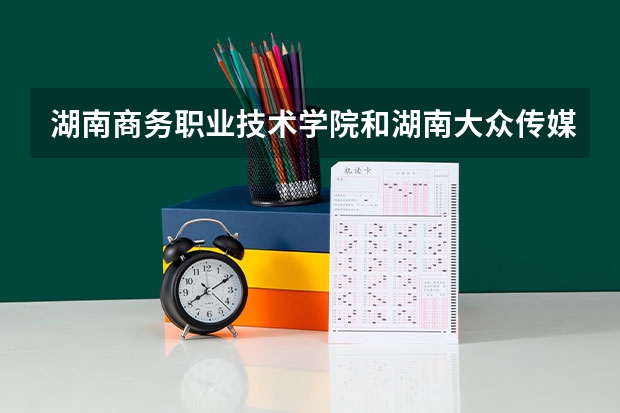 湖南商务职业技术学院和湖南大众传媒技术学院哪个录取分数线更高