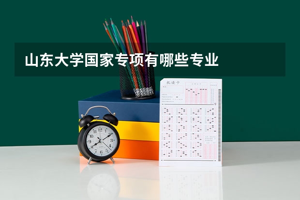山东大学国家专项有哪些专业