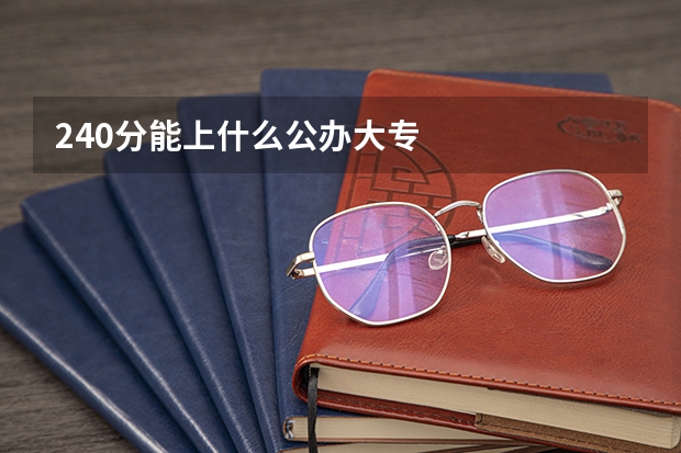 240分能上什么公办大专