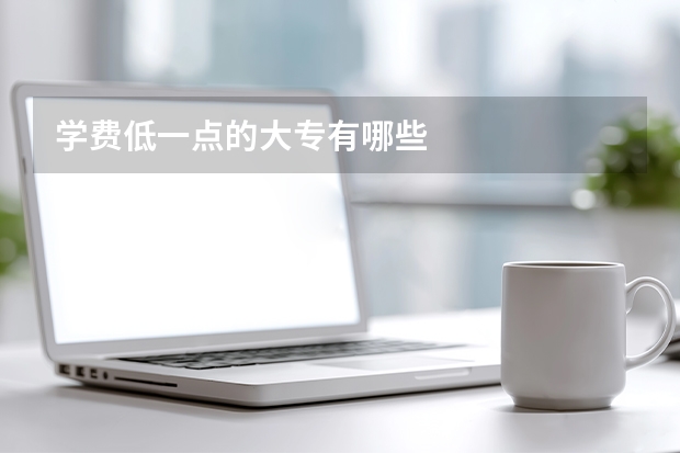 学费低一点的大专有哪些