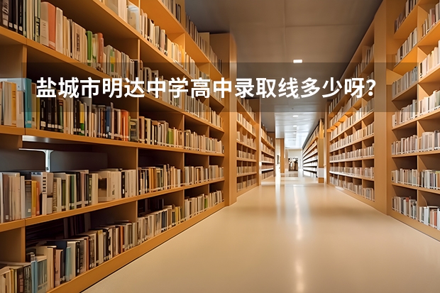 盐城市明达中学高中录取线多少呀？