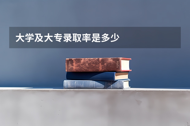 大学及大专录取率是多少