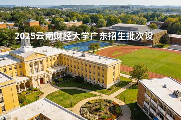 2025云南财经大学广东招生批次设置及招生专业目录