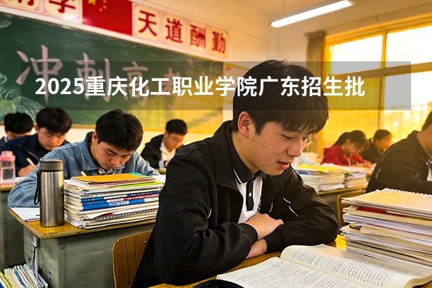 2025重庆化工职业学院广东招生批次设置及招生专业目录