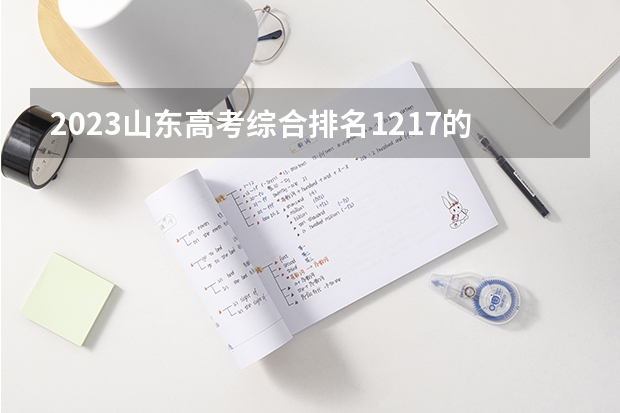 2023山东高考综合排名1217的考生报什么大学 往年录取分数线一览
