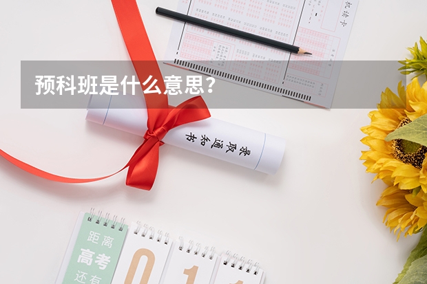 预科班是什么意思？