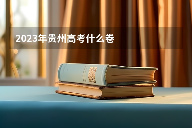 2023年贵州高考什么卷